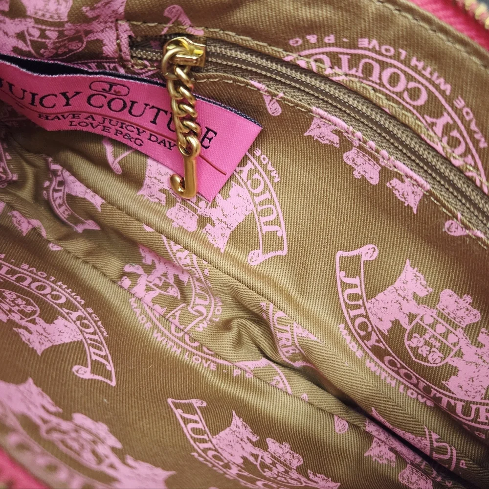 VINTAGE Y2K JUICY COUTURE GENUINE LEATHER BAGUETTE BAG